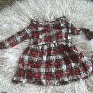 NWT Christmas plaid dress with matching bloomers